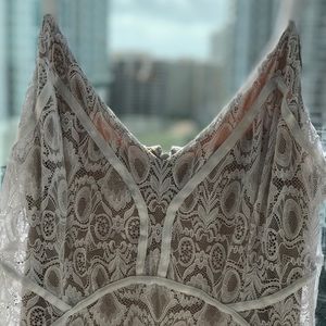 Guess white lace dress